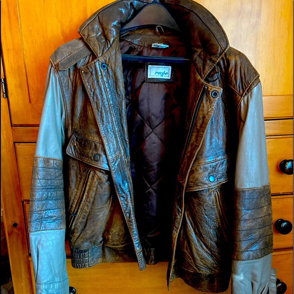 Professional leather motorcycle jacket